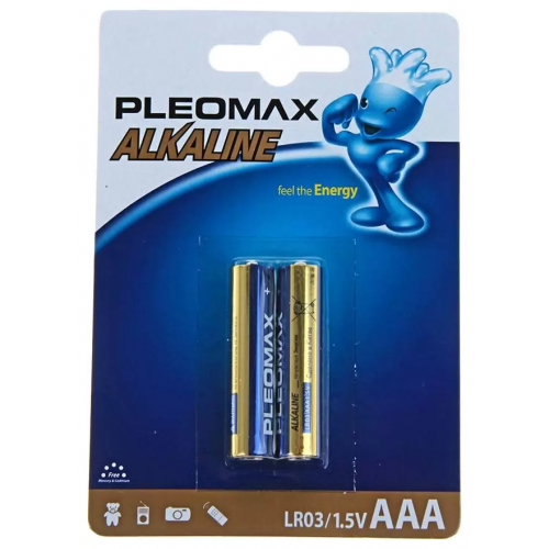 Батарейки AAA Samsung Pleomax Alkaline LR03, 2 шт.