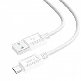 Кабель USB - Micro-usb HOCO X73, 3А, 1м, белый