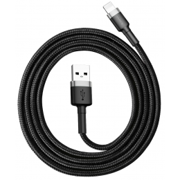 Кабель USB - Lightning Baseus Cafule, 1м, черный