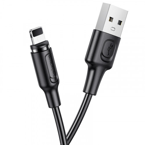 Кабель USB - Lightning Borofone BX41 магнитный, 2.4А, 1м, черный по цене 350 ₽