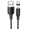 Кабель USB - Type-C Borofone BX41 магнитный, 3А, 1м, черный по цене 350 ₽