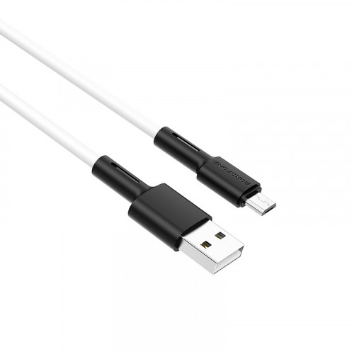 Кабель USB - Micro-usb Borofone BX31, 2.4А, 1м, белый