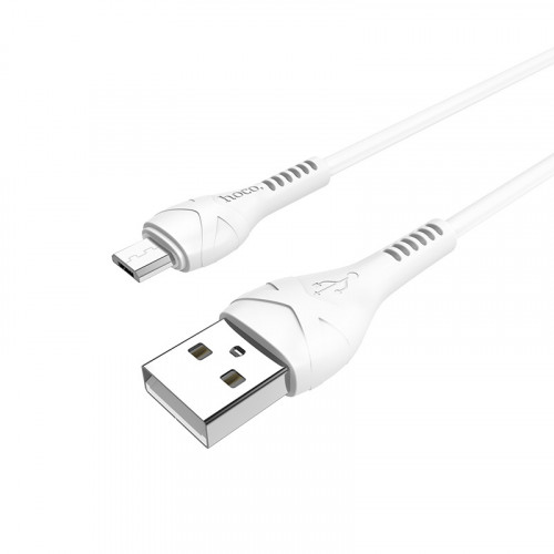 Кабель USB - Micro-usb HOCO X37, 2.4А, 1м, белый по цене 150 ₽
