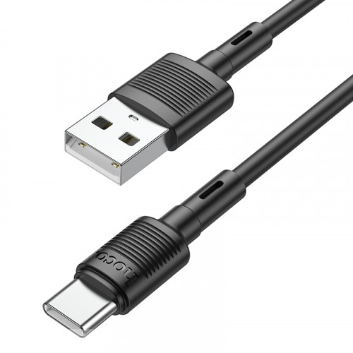 Кабель USB - Type-C HOCO X83, 3А, 1м, черный по цене 200 ₽