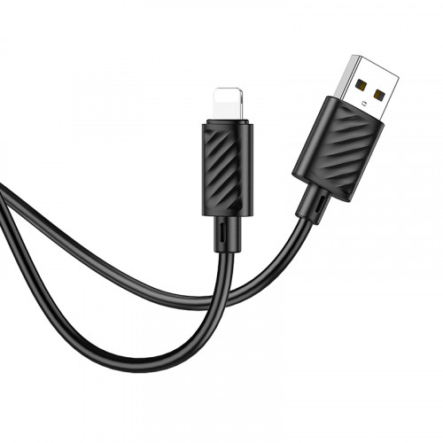 Кабель USB - Lightning HOCO X88, 2.4А, 1м, Черный по цене 150 ₽