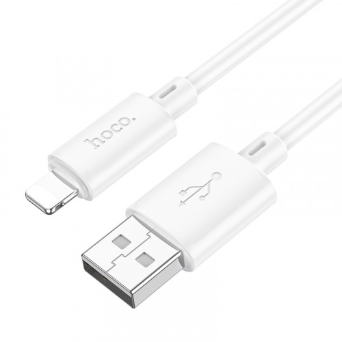 Кабель USB - Lightning HOCO X88, 2.4А, 1м, Белый по цене 150 ₽