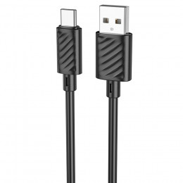 Кабель USB - Type-C HOCO X88, 2.4А, 1м, черный