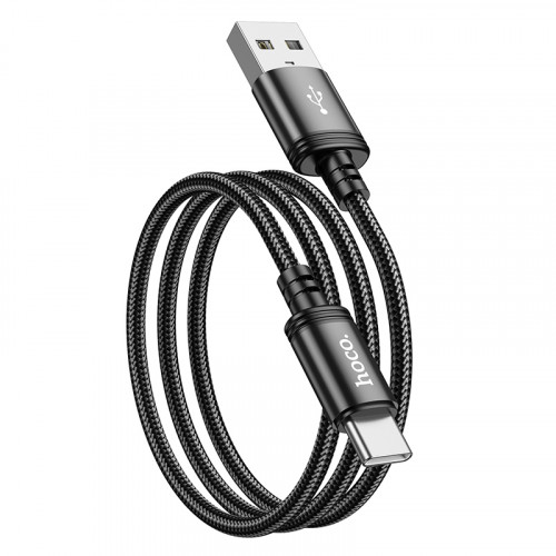 Кабель USB - Type-C HOCO X89, 3А, 1м, тканевый черный по цене 200 ₽