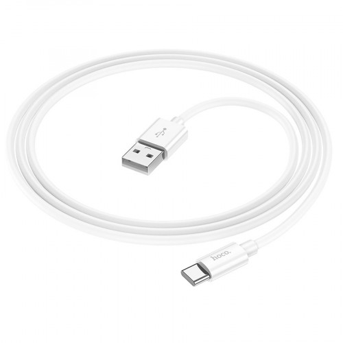 Кабель USB - Type-C HOCO X87, 3А, 1м, силиконовый, белый