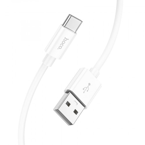 Кабель USB - Type-C HOCO X87, 3А, 1м, силиконовый, белый