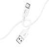 Кабель USB - Type-C HOCO X87, 3А, 1м, силиконовый, белый