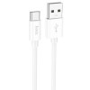 Кабель USB - Type-C HOCO X87, 3А, 1м, силиконовый, белый