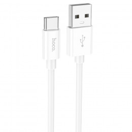 Кабель USB - Type-C HOCO X87, 3А, 1м, силиконовый, белый