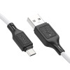 Кабель USB - Micro-usb HOCO X90, 2.4А, 1м, силикон, белый