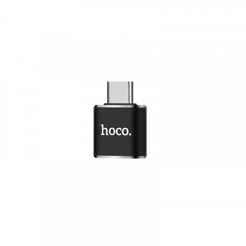 Переходник/адаптер HOCO UA5 OTG Type-C (M) - USB (F), черный