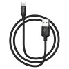 Кабель USB - Lightning HOCO X14, 2.4А, 1м, тканевый черный