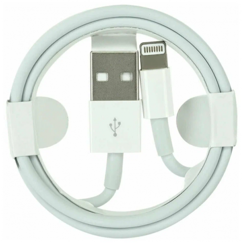 Кабель USB - Lightning Foxcon, 1м, белый по цене 200 ₽
