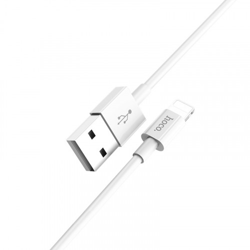 Кабель USB - Lightning HOCO X23, 2.4А, 1м, белый