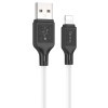 Кабель USB - Lightning HOCO X90, 2.4А, 1м, силикон, белый