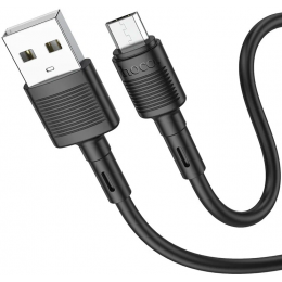 Кабель USB - Micro-usb HOCO X83, 2.4А, 1м, черный