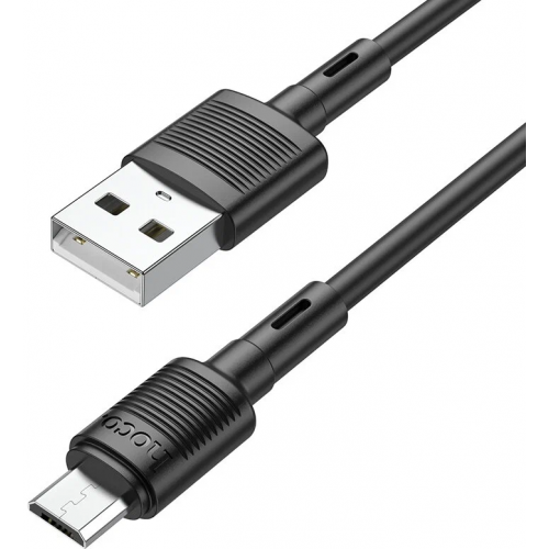 Кабель USB - Micro-usb HOCO X83, 2.4А, 1м, черный по цене 150 ₽