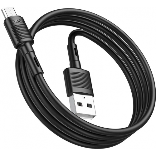 Кабель USB - Micro-usb HOCO X83, 2.4А, 1м, черный по цене 150 ₽