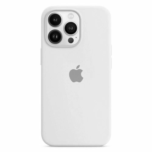 Чехол iPhone 14 Pro Silicone Case белый по цене 300 ₽