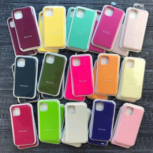 Чехол iPhone X/Xs Silicone Case цветной в ассортименте по цене 200 ₽