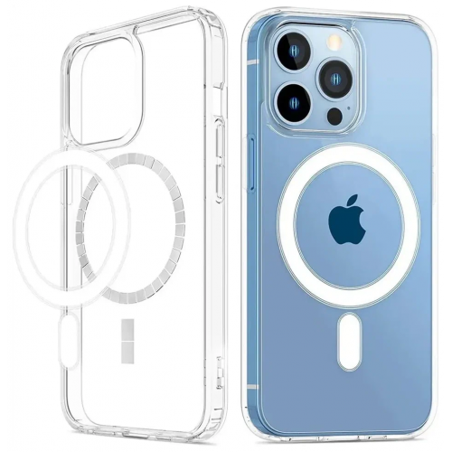 Чехол iPhone 14 MagSafe прозрачный