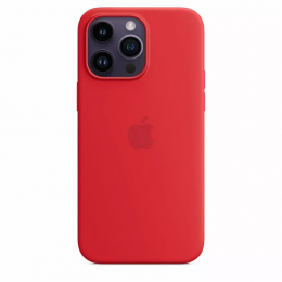 Чехол iPhone 14 Pro Silicone Case красный