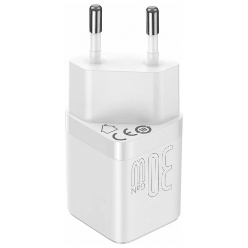 СЗУ Type-C+2USB Baseus GAN3 Fast Charger 1C, 30W, белый (CCGN010102)