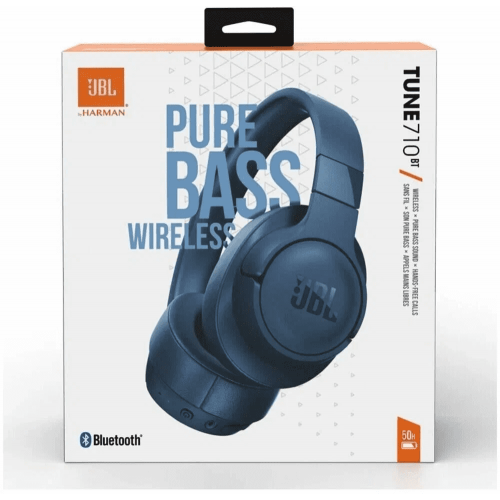 Беспроводные наушники JBL Tune 710BT, USB Type-C, синий