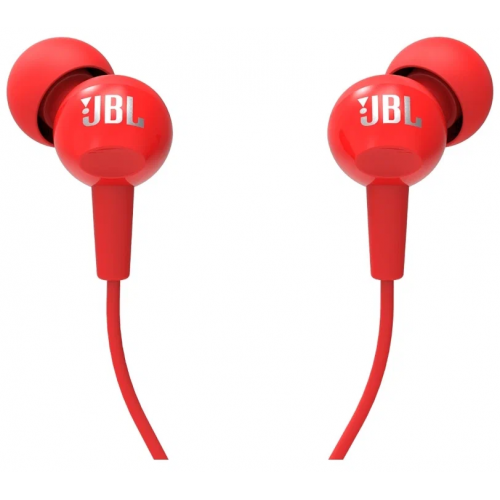 Проводные наушники JBL C100SI, красный