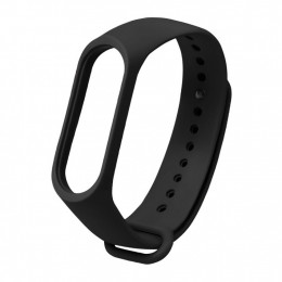 Силиконовый ремешок для Mi Band 5/6, черный