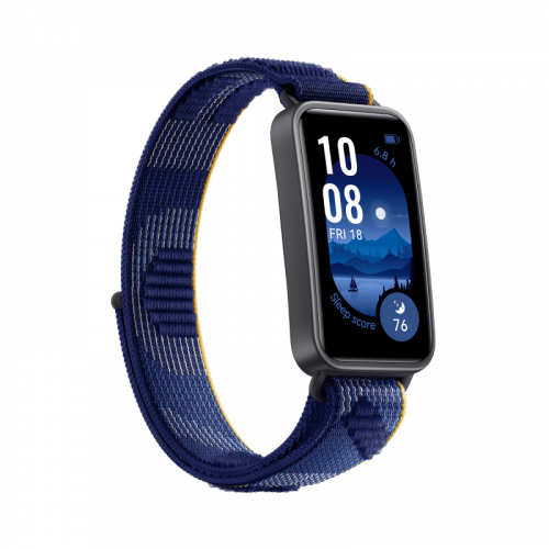 Фитнес браслет Huawei Band 9, синий / синий нейлоновый ремешок (RU)