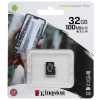 Карта памяти 32GB Kingston microSDHC Class 10, V10, A1, UHS-I U1, R 100 МБ/с (SDCS2/32GBSP)