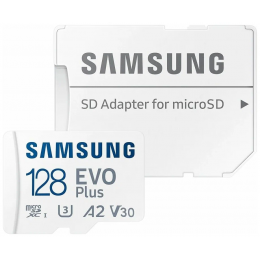Карта памяти Samsung EVO Plus microSDXC 128 ГБ [MB-MC128KA/EU]