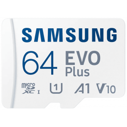 Карта памяти Samsung EVO Plus microSDXC 64 ГБ [MB-MC64KA]