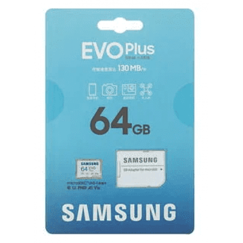 Карта памяти 64GB Samsung EVO Plus microSDXC [MB-MC64KA]