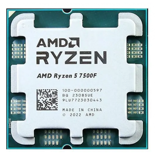 Процессор AMD Ryzen 5 7500F AM5, 6 x 3700 МГц, OEM по цене 17 990 ₽