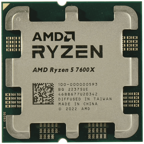Процессор AMD Ryzen 5 7600X AM5, 6 x 4700 МГц, BOX, Без кулера по цене 17 800 ₽