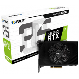 Видеокарта Palit GeForce RTX 3050 STORMX 8G (NE63050018P1-1070F)