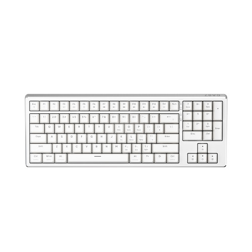 Клавиатура механическая 1stPlayer GA87, Red switch, RGB, Hot swap, белый