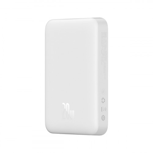 Портативный аккумулятор Baseus Magnetic Mini Wireless Fast Charge Power Bank 10000mAh 20W, Белый (PPCX030002) по цене 3 190 ₽