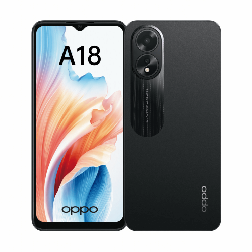 Смартфон OPPO A18 4/128 ГБ, черный (RU)