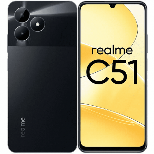 Смартфон Realme C51 4/128GB, черный (RU) по цене 11 490 ₽