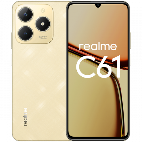 Смартфон Realme C61 8/128GB, золотой (RU)