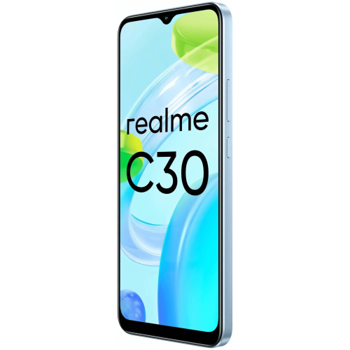 Смартфон Realme C30 2/32GB, голубой (RU) по цене 4 490 ₽