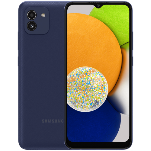 Смартфон Samsung Galaxy A03 4/64 ГБ, синий (KZ) по цене 9 500 ₽