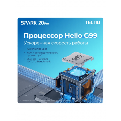 Смартфон Tecno Spark 20 Pro 8/256GB, черный